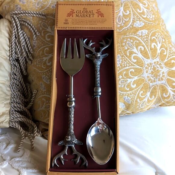 Vintage set of Stainless Steel Serving pieces from the Global Market - Picture 6 of 8